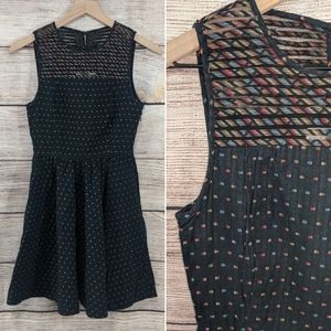 Fossil multicolor fit and flare dress w/ pockets!